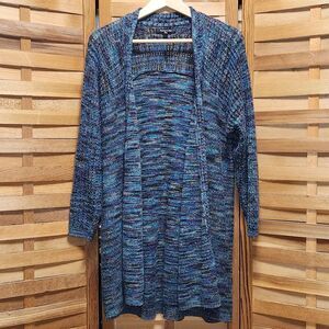 Relativity Teal/Purple Cardigan Sweater Women's Size 1X